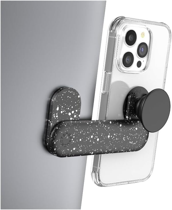 PopSockets Laptop Mount for Phone Grip, Phone Holder for Laptop - Black Speckle