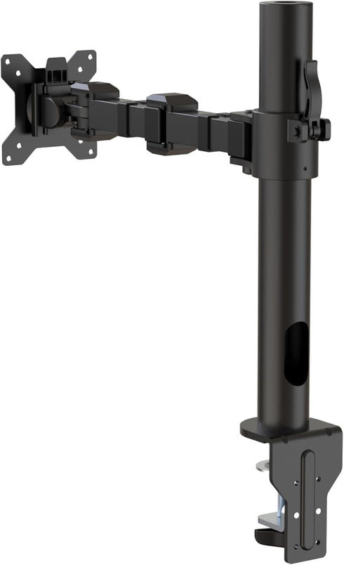 Amazon Basics 13-30" Single Computer Monitor Stand with Cable Management, Height Adjustable VESA Desk Arm Mount, Fully
