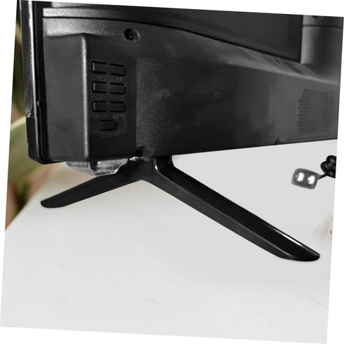 HOLIDYOYO Universal TV Stand Base for Tabletop Mount Adjustable Metal TV Legs Replacement with Screws Sturdy Support