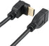 Bluwee 90-Degree (0.5FT) HDMI Extension Cable High Speed Angle Male to Female Wire Cord Extender - Gold Plated Plugs