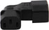 WYMECT 2-Pack C14 C13 Right Angle IEC to Power Adapter PDU Power Extension for LCD LED TV Wall Mount