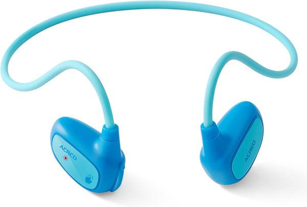 Open Ear Bluetooth Wireless Headphones with MIC for Children, Ultra-Light and Portable (Navy Blue)
