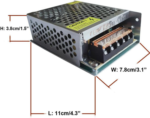 AC 110V/220V to DC 5V 10A 50W Universal Regulated Power Supply Adapter for LED Strip Light