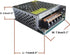 AC 110V/220V to DC 5V 10A 50W Universal Regulated Power Supply Adapter for LED Strip Light