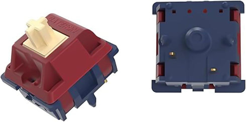 Gateron Quinn Keyboard Switches, 5-Pin Tactile Switches, Factory Pre-lubed, 59gf Compatible with RGB LED, Suitable for