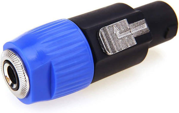Speakon to 1/4 Adapter Connector, Upgraded 1/4" Female to NL4FC Male for Speaker/Amplifier/Mixer