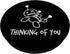 Thinking of You Funny Voodoo Doll Valentine's Day Joke Gifts PopSockets Grip and Stand for Phones and Tablets