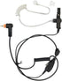 1-Wire FBI Security Acoustic Clear Tube Earpiece Headset with PTT Mic for Motorola Two-Way Radios PMLN7157A, SL300,