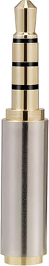 JacobsParts Gold Plated 3.5mm Male to 2.5mm Female Stereo Audio Headphone Jack Adapter Converter