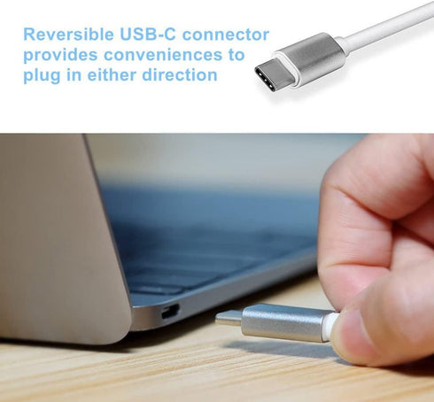 USB-C to VGA Adapter, USB 3.1 Type C to VGA Converter Compatible with MacBook Pro, Dell XPS 13/15, Surface Book 2