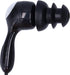 PUSOKEI Short Cord Waterproof Headphone, IP68 Waterproof Earplugs Suitable for Swimming, Surfing, Running (Black)