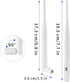 eifagur 2.4GHz 5GHz 9dBi (Pack 2), Dual Band WiFi Antenna with PR-SMA Male Connector for Reolink Security Camera DVR