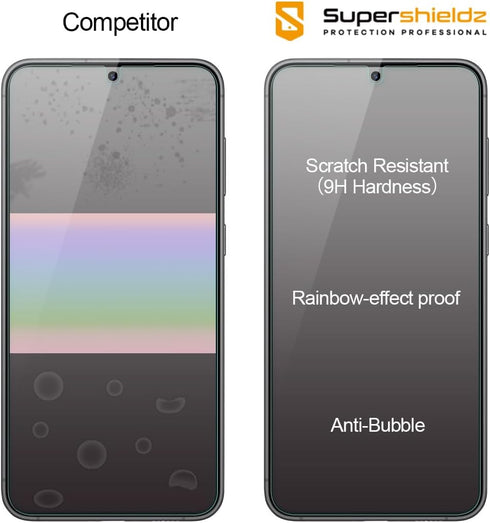 (3 Pack) S24+ S24 Supershieldz Designed for Samsung Galaxy / Plus Tempered Glass Screen Protector, Anti Scratch, Bubble