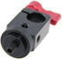 CAMVATE 15mm Single Rod Clamp with 1/4" Mount Screw Adapter (M5 Rotating Knob-Red) - 0866