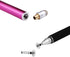 Mixoo 2-in-1 Precision Disc & Fiber Stylus with 3 Replaceable Tips for Capacitive Touch Screen Devices, Purple