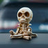 Cute Meditating Skull Dashboard Phone Holder for Car, Car Phone Mount, Skull Car Interior Accessories, Home Office