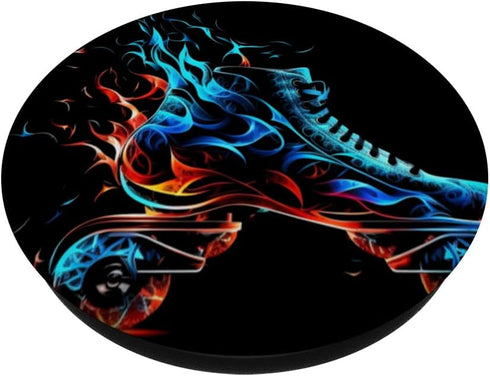 Inline Skates Roller Girl Slash Art Inline Skater Girls PopSockets Swappable PopGrip