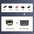 cablecc Micro USB 5Pin Male to Female Extension Panel Mount Type Cable, 50cm