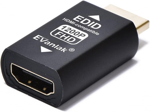 HDMI EDID Emulator Passthrough Dongle, 3rd Generation Adapter for Mac Thunderbolt to HDMI - 3 Pack