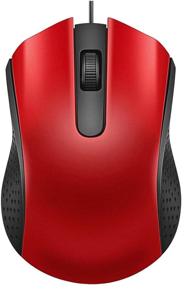 Wired Mouse, Ergonomic Computer Mouse, USB Wired for Right or Left Hand, Durable Clicks for PC, Laptop, Desktop,