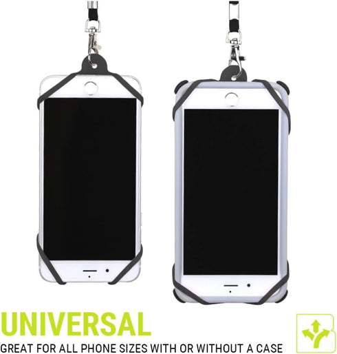 Gear Beast Cell Phone Lanyard, Silicone Smartphone Holder Case and Neck Strap Compatible with Most Phones
