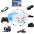 LED Projector - Mini Video 1080P HD Portable Home Theater Movie Projector with 20-80 Inch Projection