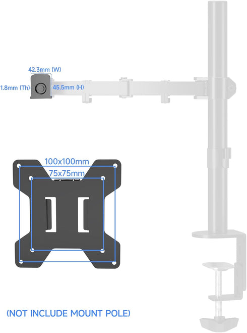 Suptek Mounting Plate for Suptek Monitor Computer Mounting System 75x75 and 100x100