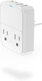 VHBW European Travel Plug Adapter, 20W USB C Power Adapter Fast Charger with 2 AC Outlets