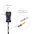 RCI23 100% 3ft 2-Channel RECOIL Oxygen Free Copper RCA Audio Cable, Twisted Pair with Noise Reduction