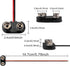 12 Pack T-Type 9V Battery Clip, 1 Dozen 9V Battery Connector with Hard Plastic Case, 9 Volt Battery Connector with Wire Leads for Experiment