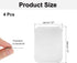 1.77x1.37" 4Pcs MECCANIXITY Replacement Metal Plates Silver Thin Adhesive Back Magnet Stickers for Magnetic Mount Phone