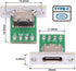 NFHK DIY OEM 5pcs/Set Type C Female Socket Connector Panel Mount with PC Board 24pin USB 2.0