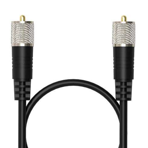 RG8x Coaxial Cable - 50ft UHF PL259 Male to Male Low Loss CB Antenna Cable for HAM Radio