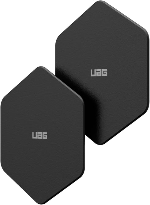 URBAN ARMOR GEAR 2-Pack 3M UAG Metal Hexagon Sticker for iPhone, Adhesive Wall Mount Phone Holder for Car Dashboard
