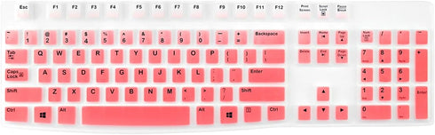 Keyboard Skin for Logitech K120 & MK120 Ergonomic Desktop USB Keyboard - US Layout, Waterproof, Anti-Dust