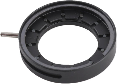 Fafeicy 14 Adjustable Aperture Diaphragm for Microscope, Optical Diaphragm with Blades Metal Lens, Microscope Accessory