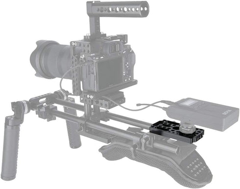 NICEYRIG Multifunctional Camera Cheese Easy Plate with Cold Shoe Mount for Railblocks
