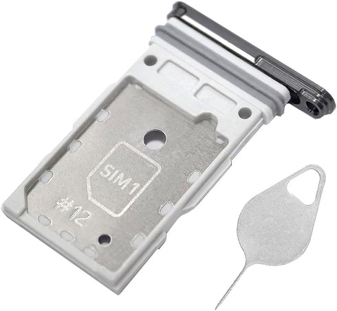 Galaxy S24+ SIM Card Tray Dual Replacement, S24 Plus Sim Card Slot Holder for Samsung Galaxy S24+ 5G with Opening Needle