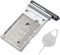 Galaxy S24+ SIM Card Tray Dual Replacement, S24 Plus Sim Card Slot Holder for Samsung Galaxy S24+ 5G with Opening Needle
