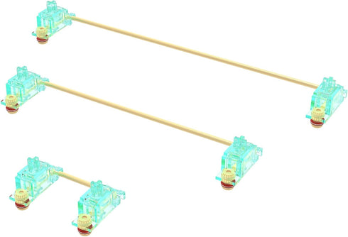DUROCK Stabilizer V2, Screw-in Stabilizers with 2u, 6.25u, 7u Wires, PCB Mount for Mechanical Keyboards (V2 Teal 80%