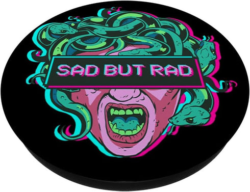 Sad But Rad - Medusa Statue Vaporwave Aesthetic Egirl Eboy PopSockets Standard PopGrip