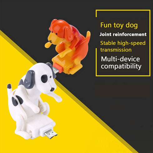 ikasus Funny Humping Dog Fast Charger Cable, Smartphone USB Cable Charger for iPhone, Android, USB Type C