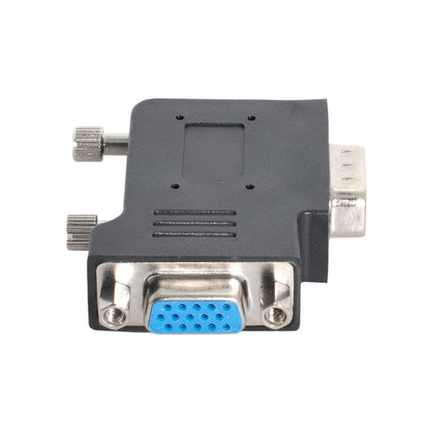 chenyang Vertical Flat Left Angled 90 Degree VGA SVGA Male to Female Extension Adapter, Black