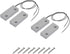 uxcell Rolling Door Contact Magnetic Reed Switch Alarm with 2 Wires for N.C. Applications (MC-52, 2 Set)