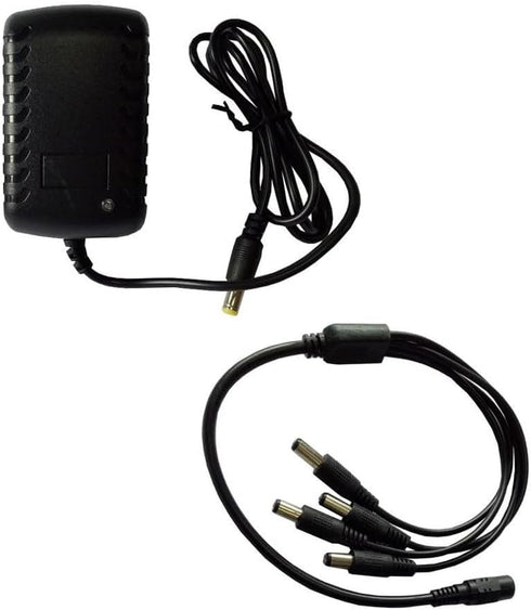 Yuarisx Security Camera Power Supply Adapter AC100-240V to DC 12V 2A 24W Converter