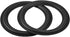 Socobeta 2pcs 8 inches Speaker Rubber Perforated Subwoofer Surround Rings Replacement Parts for Speaker Repair or DIY