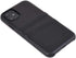 Dockem Wallet Case for iPhone 11: Black Synthetic Leather with Built-in Metal Plate & 2 Credit Card Holders