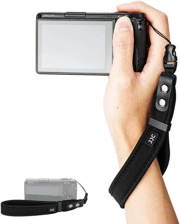 JJC Soft Neoprene Camera Wrist Strap for Sony ZV-1 RX100 VI V IV III II VA Nikon Z30 Canon EOS R100 & More