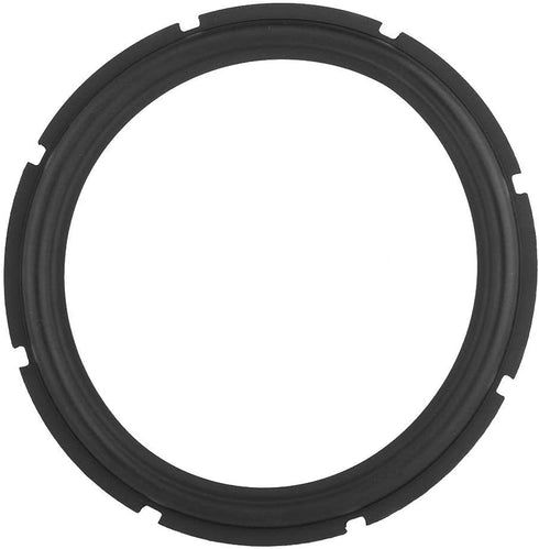 Zerone Speaker Rubber Surround Edge, 12inch Perforated Rubber Edge Rings for Speaker Repair, Black