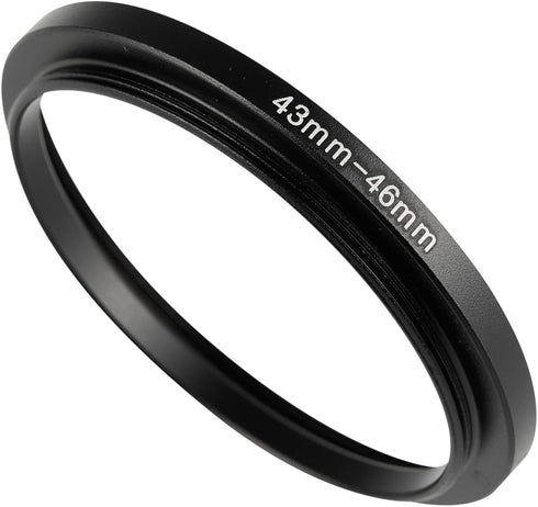 JOYTOLIN 43-46mm Metal Step-Up Ring Adapter Compatible with Mirrorless Cameras DSLR Lens, UV
